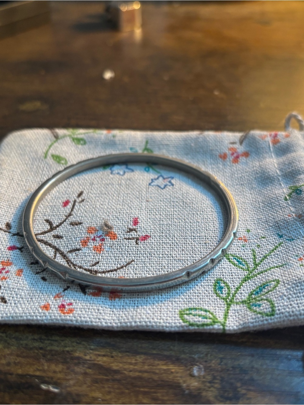FINE silver Mexican bangle